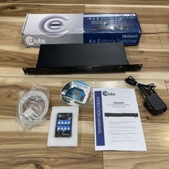 NEW OPEN BOX CE Labs SW204HD 4×2 Matrix A/V Switcher With Remote RS232/USB