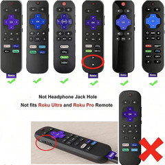 1Pc Silicone Protective Remote Control Cover For Roku TV Remote Holder Glow Case