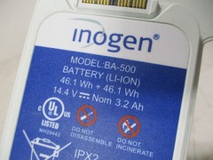 n7) Inogen One G5 Battery BA-500 8-Cell Battery Very Low Hours