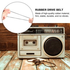 100 PCS Square Rubber Drive Belt Replacement For Cassette Player Recorder Repair