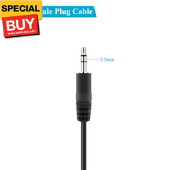 2 Pack Replacement 3.5Mm Male Plug to Bare Wire Open End TRS 3 Pole Stereo 1/8″