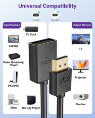 HDMI Extension Cable Male to Female Adapter Short HDMI Extender Support 4K 3D Co