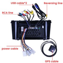 For Toyota Camry 2007-2011 Android 13 Apple CarPlay Car Stereo Radio GPS +Camera