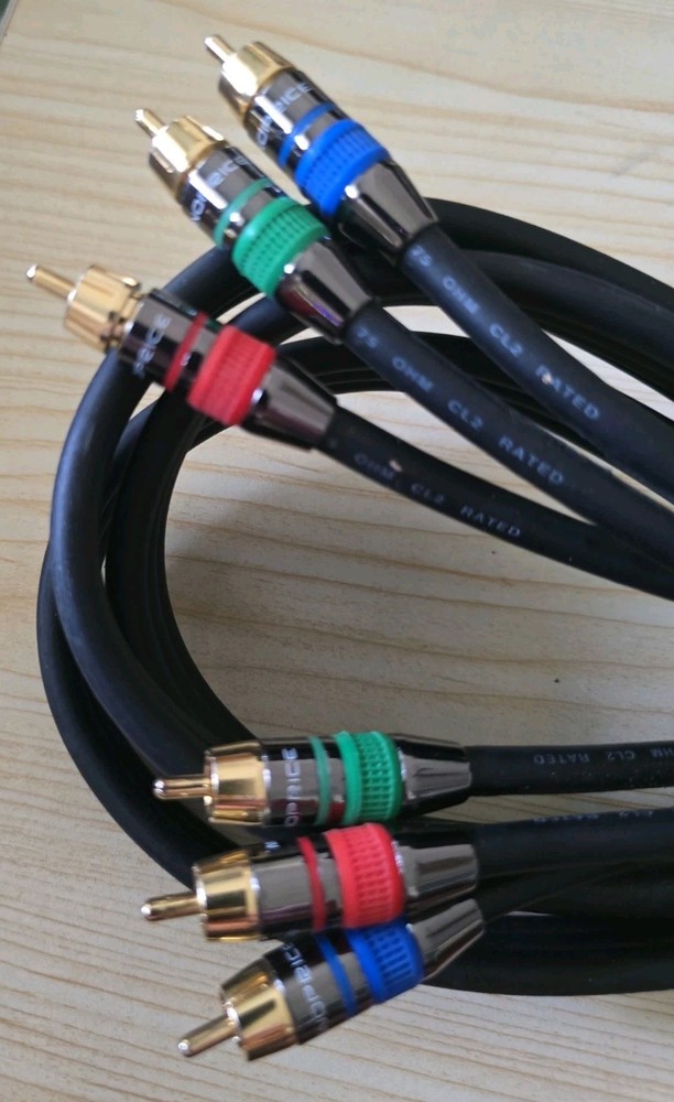 Monoprice Component RGB Video RCA Cable 6 Feet | 18 AWG CL2 Premium 75 OHM Rated