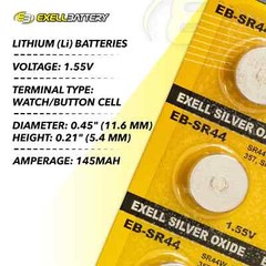 Exell Battery Silver Oxide Watch Battery