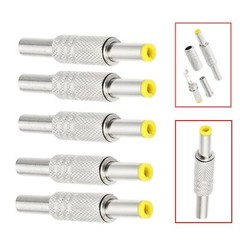 20pcs DC Power Jack 5.5mm x 2.5mm Male Plug Adapter Connector W/ Metal Handle US