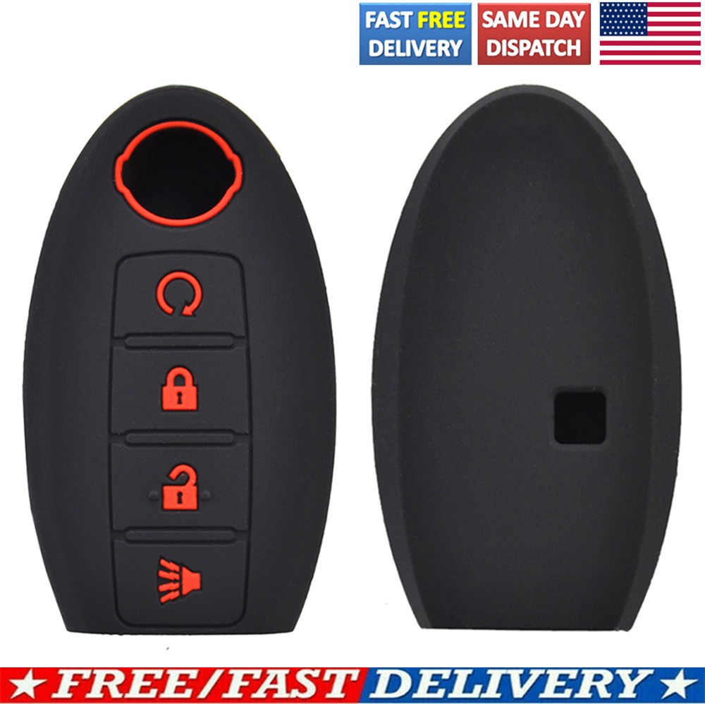 2X Silicone Remote Key Fob Case For Nissan Rogue Frontier Altima Murano Maxima