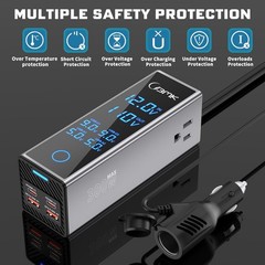 300W 12V to 110V Car Power Inverter with LCD Display