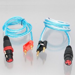 1Pair Dual banana Binding Post plug to XLR 3pin Female Audio Speaker patch Cable