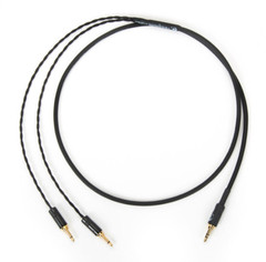 Custom Headphone Cable for Focal Clear MG, Celestee, Stellia – 3.5mm Plug – 4ft