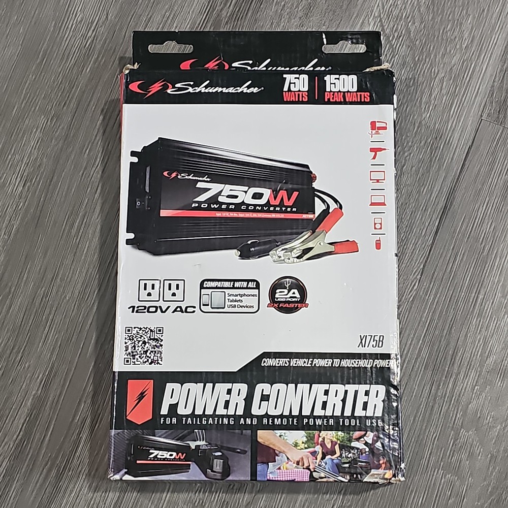 Schumacher 750w / 120v Output Power Converter X175B NEW IN BOX