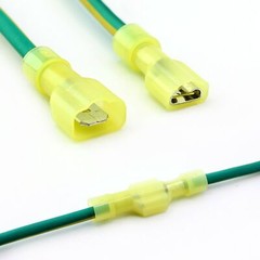 100/500pcs Insulated Nylon Male Female Spade Terminals Wire Crimp Connectors Kit