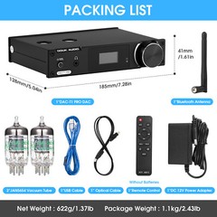 HiFi Bluetooth Tube Preamp S/PDIF USB DAC Speaker Receiver D/A Audio Converter