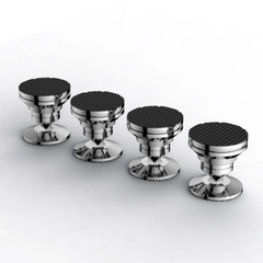Adjustable Stainless Steel HIFI Speaker Turntable Isolation Feet Floor Protector
