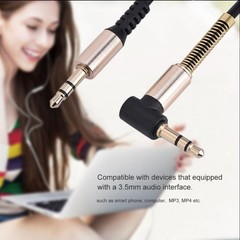 Stretchable Spring Cable 1.8m Long for Car Phone Headphone Speaker Accessories