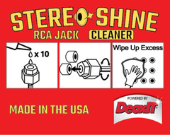 Stereo Shine RCA/Phono Jack Cleaner – Powered by DeoxIT D Series