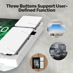 Tuya Wifi Smart Control Panel 3.5″ Touch Screen, 3 Relays & Buttons, IR Remote,
