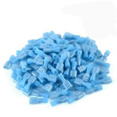 Blue Female Spade Terminals Crimp Connectors 16-14 AWG Insulated 50/100/150PCS
