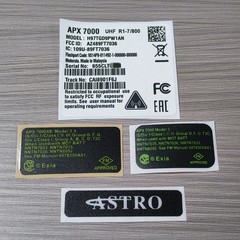 DIY Motorola APX7000 Radio Speaker Grille Aluminum Plate Body Case Label Badge