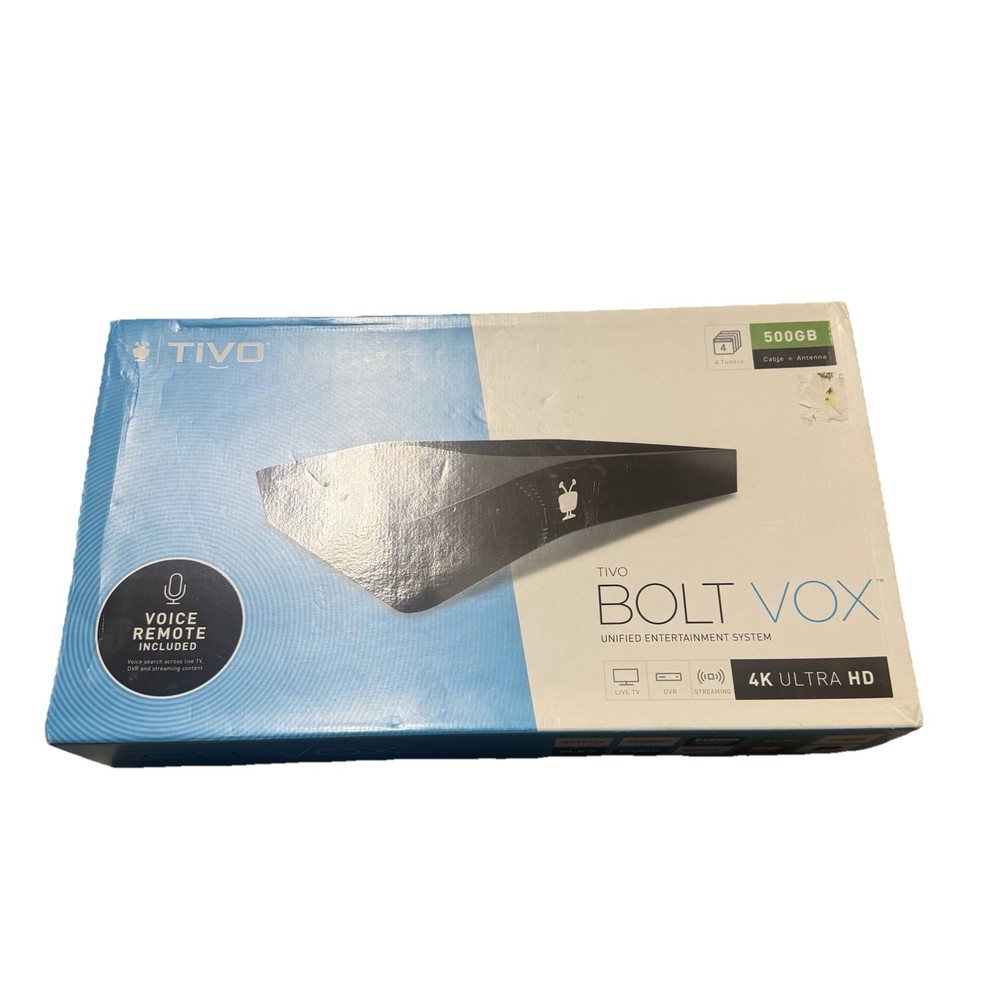 TiVo Bolt Vox 500GB TCD849500V Cable Box/DVR HDMI *new Open Box Unused*