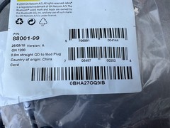 Jabra 88001-99 GN1200, 0.8M cord, QD to Modular Plug – Lot of 2