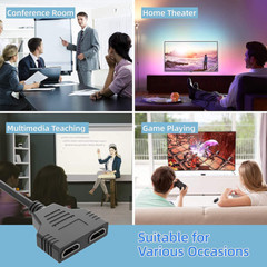 4K HDMI Cable Splitter Adapter 2.0 Converter 1 In 2 Out 1 Male to 2 Female lot
