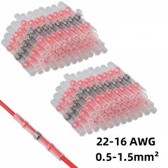 10-200pcs 22-18AWG Solder Seal Sleeve Heat Shrink Wire Connectors Butt Terminals