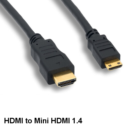 15ft HDMI 1.4 Male to Mini HDMI Male Cable w/ Ethernet Camcorder Digital Camera