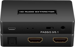 HDMI Audio Extractor Splitter Hdmi to Hdmi 3.5Mm Audio Adapter Converter with Sp