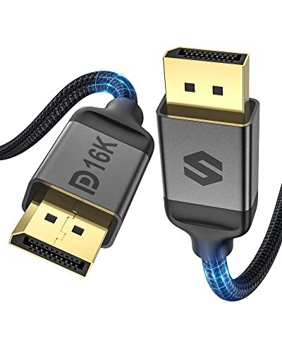 DisplayPort Cable 2.1 [VESA Certified], DP 2.1 Cable [16K60Hz, 8K120Hz, 4K240…