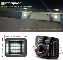 2015-2025 F150 Raptor LED License Plate Light Assembly Smoked Lens–Compatible