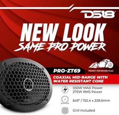 DS18 6×9″ 2-Way Coaxial 550 Watts 4-Ohm Single Speaker *PROZT69
