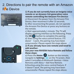 NS-RCFNA-21 Voice Remote Control For Insignia Toshiba Fire TV NS-50F301NA22