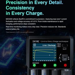 MC5000 Cylindrical Battery Charger and Analyzer Li-ion, Li-ion HV, LiFePO4, NiMH