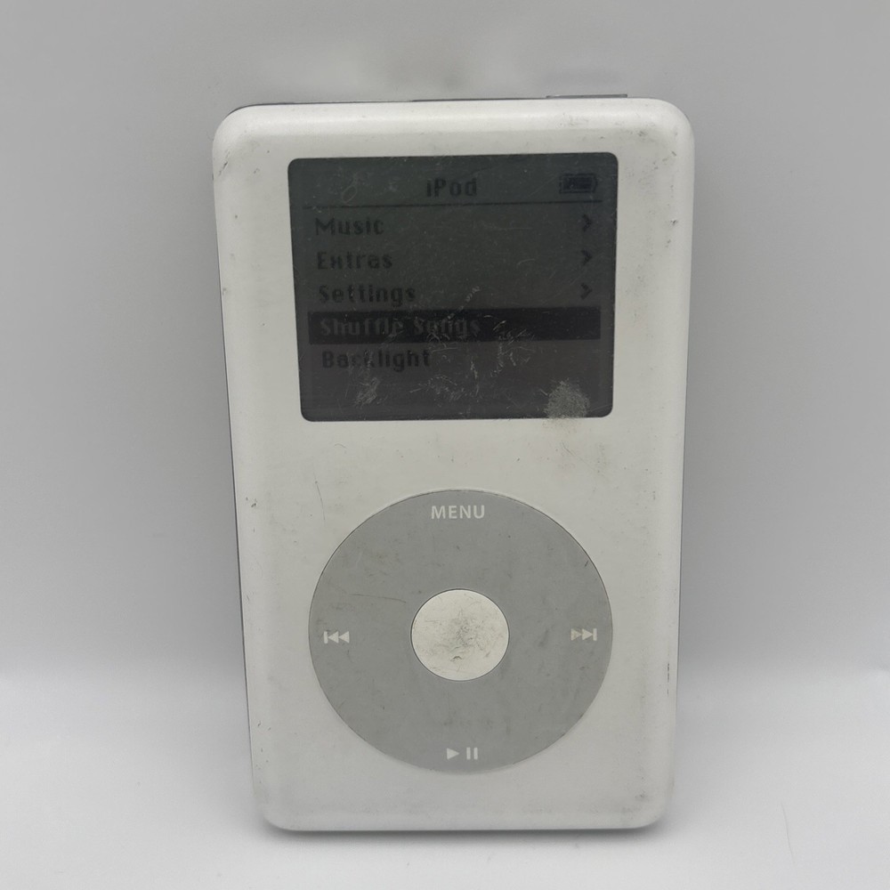 Apple A1059 M9282LL iPod 4th Generation Click Wheel 20GB Tested (OLD BATTERY)