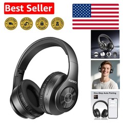 Over Ear Wireless Headphones: Foldable Bluetooth 5.1 with 40 Hours Battery Life