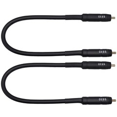 2 PCS 1 ft RCA Preamp Jumper Cable Male to Male 12AWG Soft Link Audio Cord