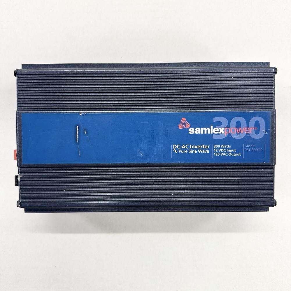 Samlex PST-300-12 Pure Sine Wave DC-AC Power Inverter 300W 12V DC to 120V AC