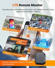 Vantrue Nexus 5S (N5S) 360 Degree WiFi Dashcam GPS LTE Support 1TB Support