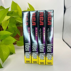 RCA T-160 VHS Video Tape Lot of 4 Factory Sealed Up to 8 Hours