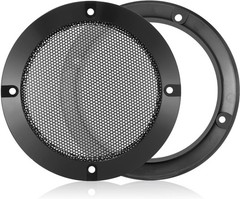 2PCS 5in Universal Black Speaker Grills – Durable Metal DIY Audio Grille