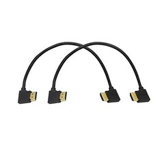 Gold Plated High Speed 90 Angle Right HDMI Male to Left HDMI Male Adapter