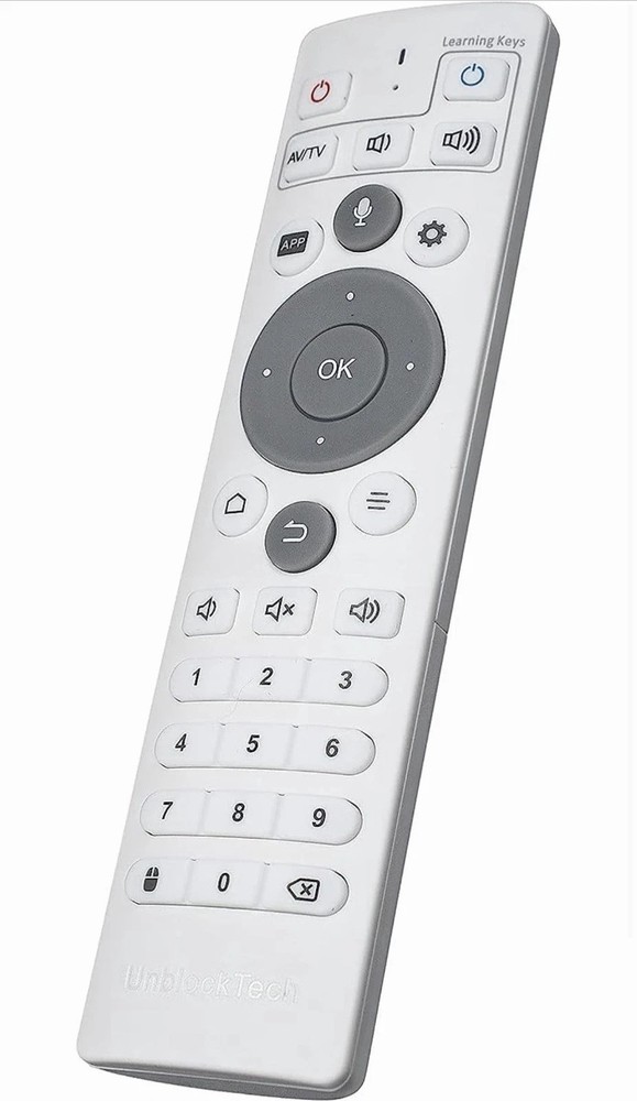 Voice Remote Control for UB12 + tvbox 2026 安博盒子12Android 12.0 64+4G Unblock tech