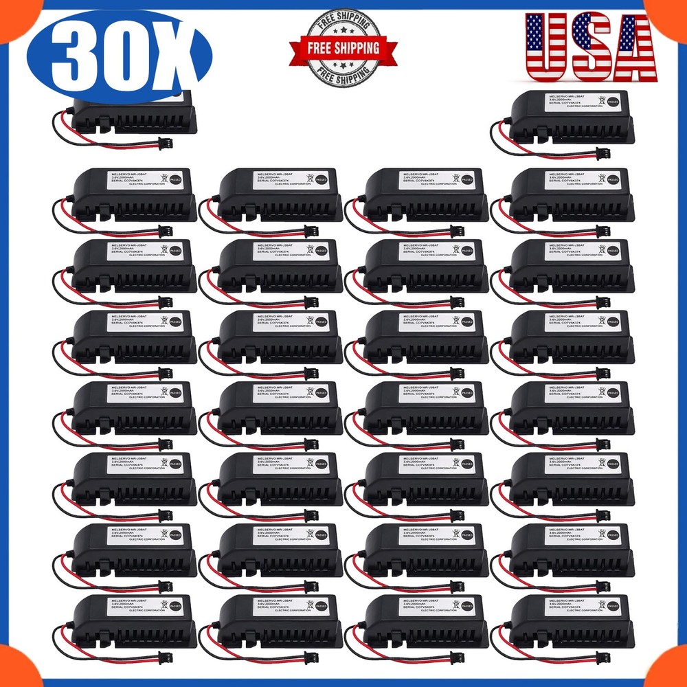 ❖30X MR-J3BAT 3.6V Mitsubishi ER6VC119A/B PLC Battery For MELSERVO M70 with Plug