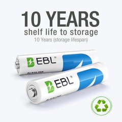 EBL AAA Alkaline Batteries 1.5V Lot of Triple A,10 Years shelf Life