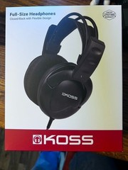 NEW IN BOX KOSS UR20 FULL SIZE Black HEADPHONES