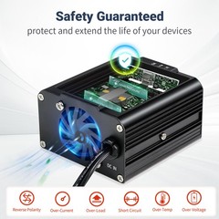 200W Car Vehicle Power Inverter DC 12V to AC 110V 120V Converter With 2USB Black