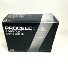 Procell Constant 15V D 12pcs. Alkaline Batteries PC1300 For Low Drain Devices