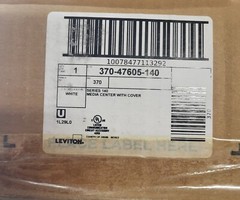 Leviton SMC Structured Media Enclosure w/Cover 14-Inch White 47605-140