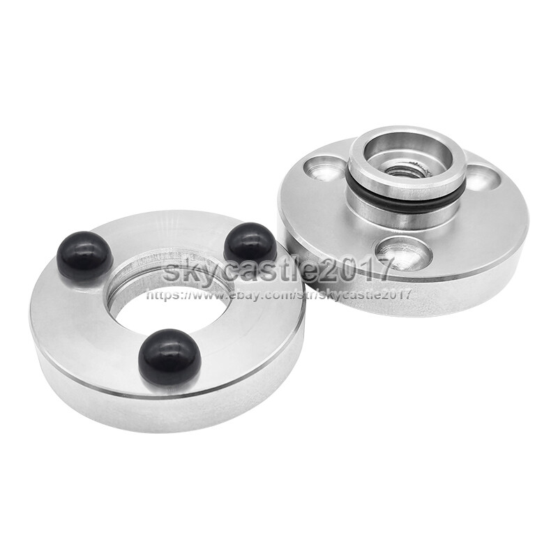 4x 46mm Stainless Steel Speaker Spike Pad Damping Steel Ceramics Ball Stand Feet